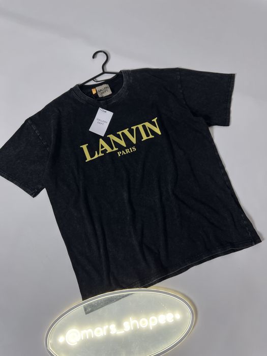 Футболка Lanvin x Gallery Dept  тішка лан він галері деп   галері  депт drill y2k lanvin paris