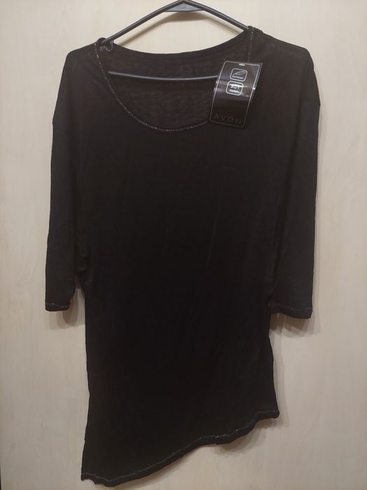 Новая черная туника ассиметрия Avon кофта розмір L