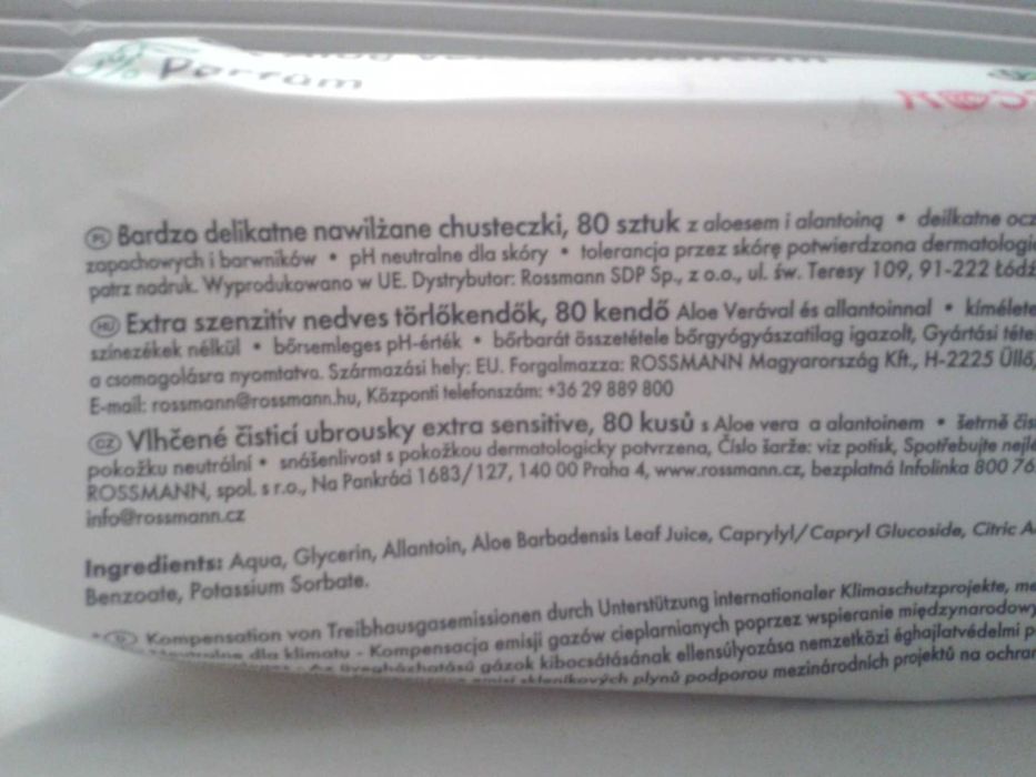 BabyDream Chusteczki nawilżane Extra Sensitive aloes bezzapachowe x 8
