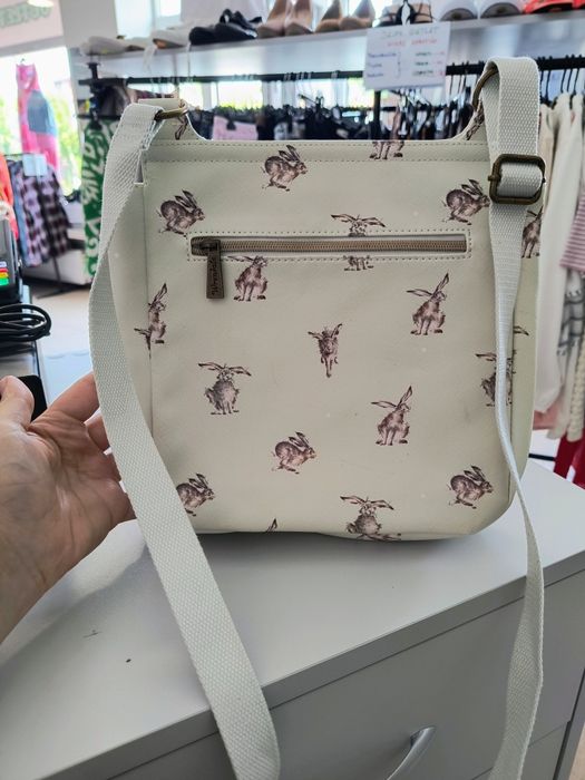 Torebka jasnozielona w króliki Wrendale Designs
