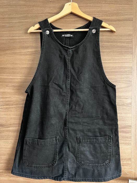 Sukienka oglodniczka pull and bear M jeansowa czarna