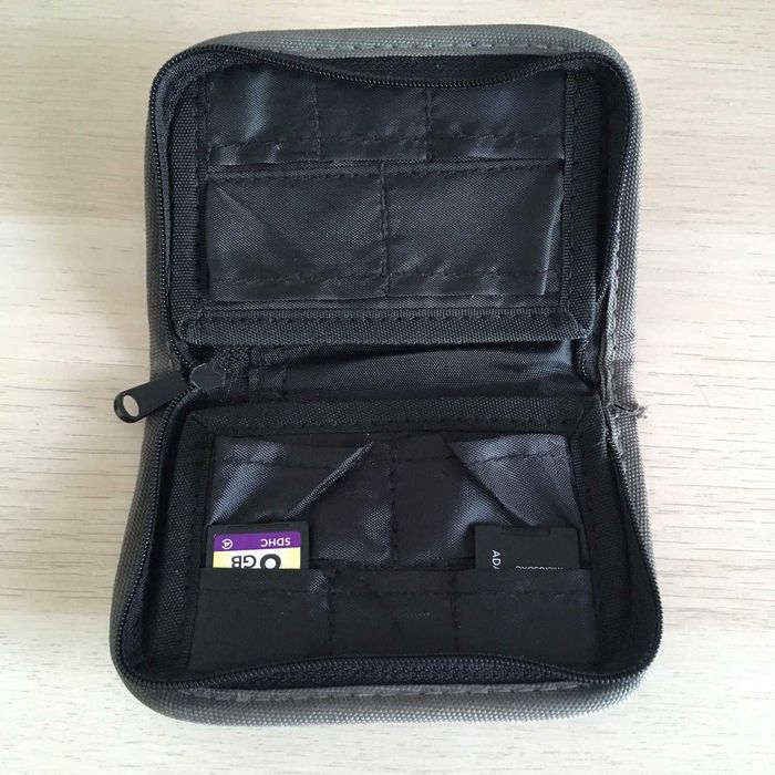 Hama - bolsa para cartões de memória + cartão SD de 8GB + adaptador