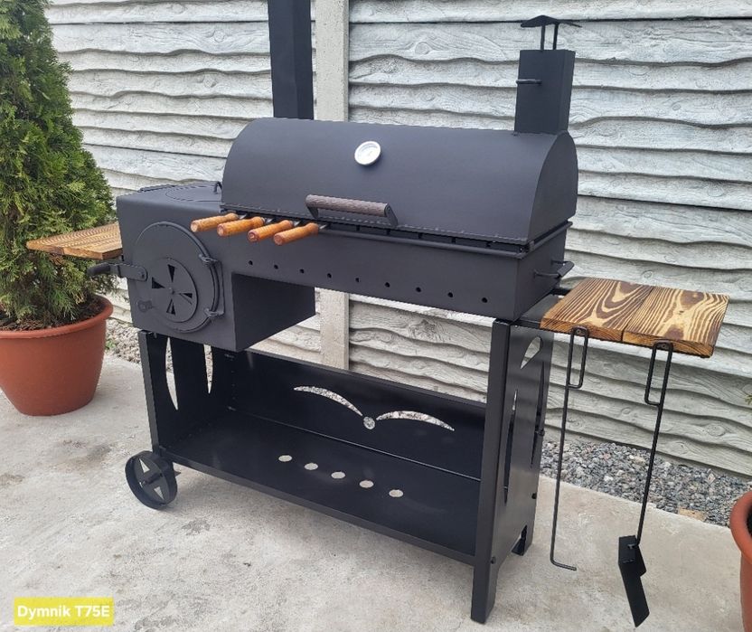 • 5мм! Усилення! ВІД ЗАВОДУ! Мангал Барбекю з пічкою під Казан /Смокер