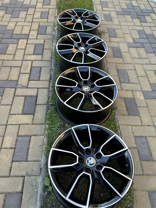 Skoda RS Octavia RS Superb Kodiaq, Volkswagen, Audi, Seat, диски R18, титани 5x112
