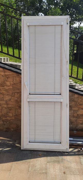 Okno PCV 210x75 białe plus plisa zaciemniająca