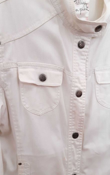 Casaco de mulher denim branco | C&A