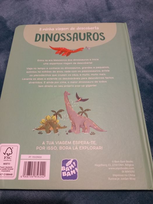Livro Dinossauros  3D - NOVO