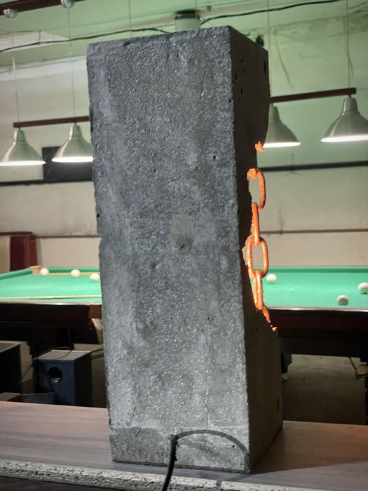 Loft Лофт індустріальна бетонна настільна лампа світильник едісона