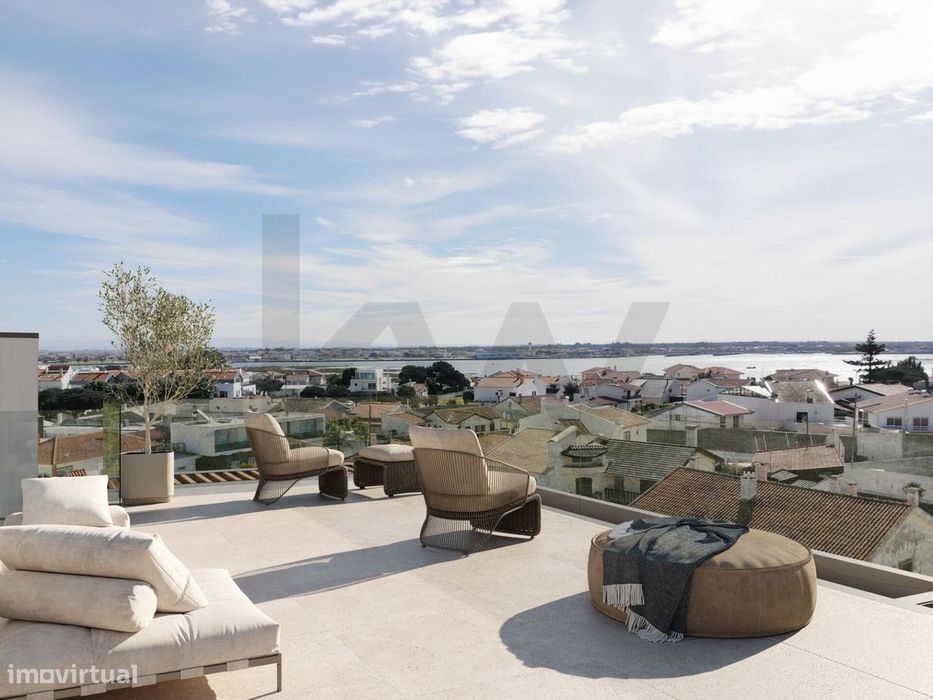 Apartamento T4Duplex NOVO com terraço de 135m2 e garagem fechada na Pr