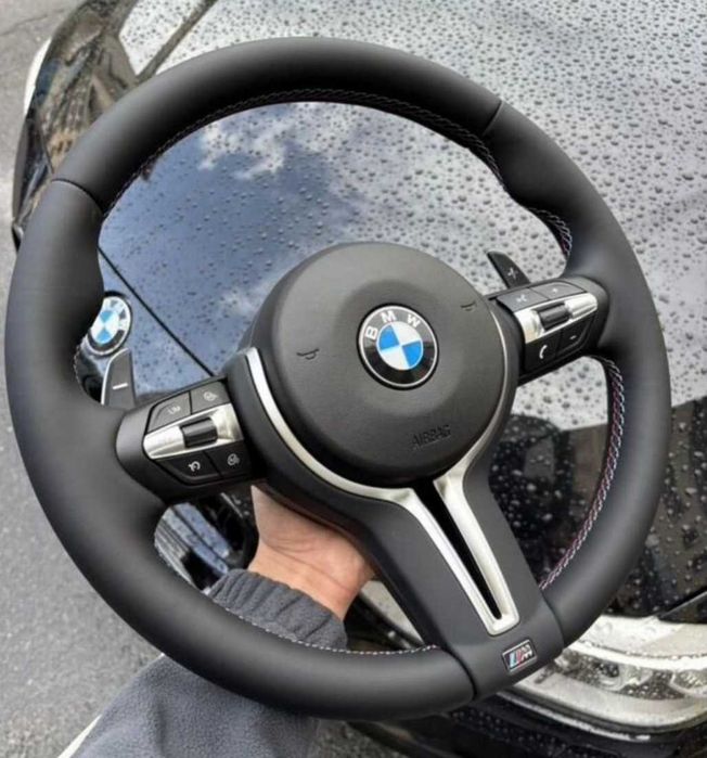 ‼️ M3 Style Кермо BMW Premium ‼️ Спортивний Руль зі Шкіри Nappa для БМВ F30 F31 F32 F33 F36 F20 F21 F10 F11 F25 F15