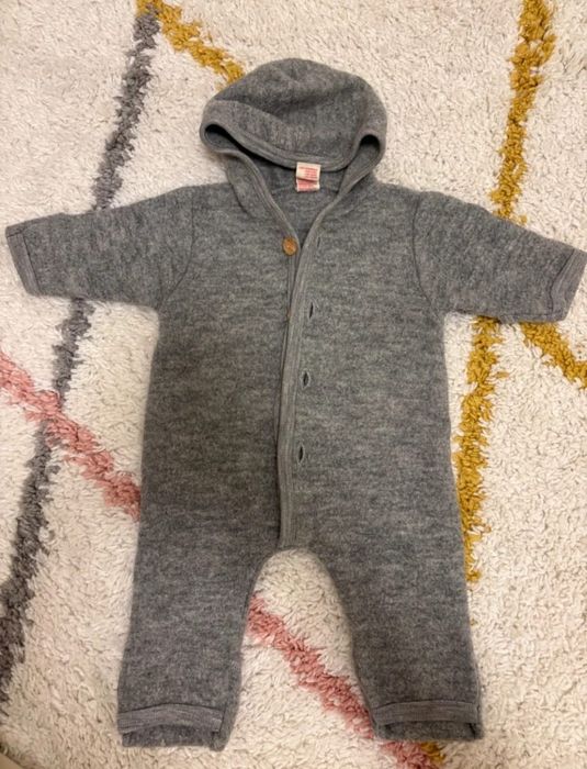 Kombinezon merino Engel roz. 50-56 używany szary stan bardzo dobry