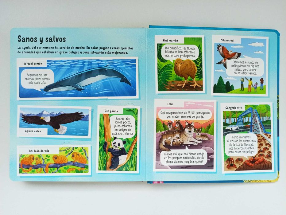 Animales en peligro de extinción - Usborne po hiszpańsku