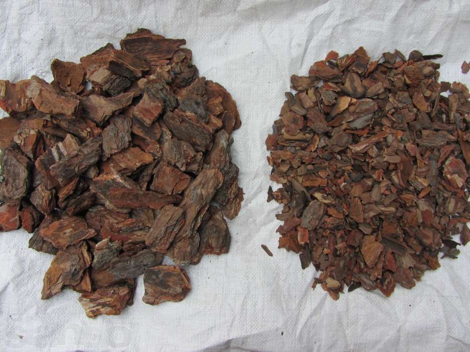 Соснова кора, обладнання для виготовлення.