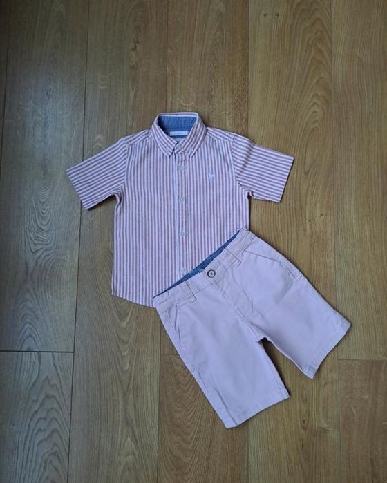 Набор для мальчика/нарядные шорты/нарядная рубашка тенниска