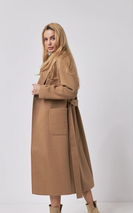 Пальто жіноче бежеве розмір 2XL