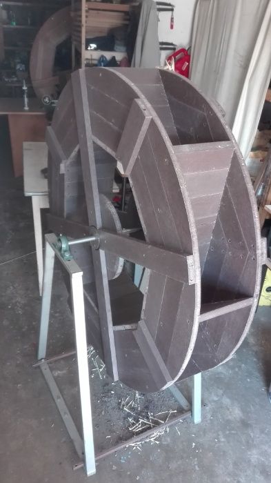 Koło Młyńskie 120 cm Ozdoba do ogrodu