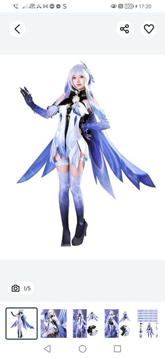 Sprzedam przebranie cosplay Kamisato Ayaka z Genshin Impact w rozmiarz