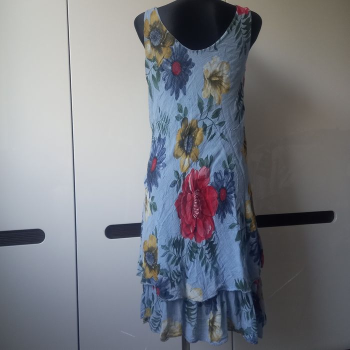 Sukienka roz M 70% bawełna 30 % Len