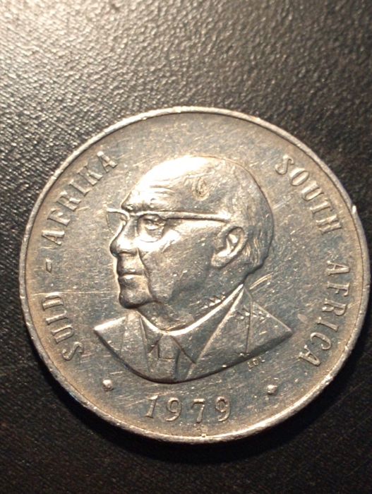 1 Rand - Africa do Sul - 1979	- Niquel - Soberba!