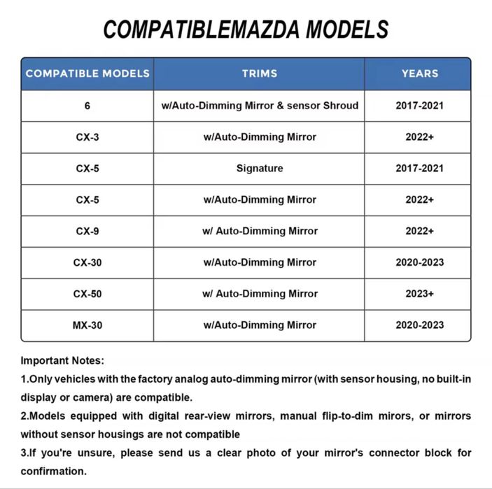 Адаптер живлення Mazda