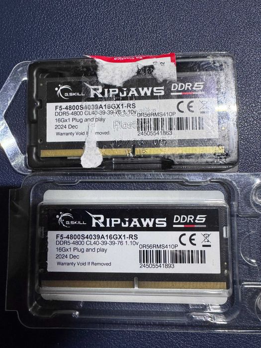Продаю оперативку та SSD: DDR5 16GB, DDR4 16GB-8GB, SSD SATA - M.2
