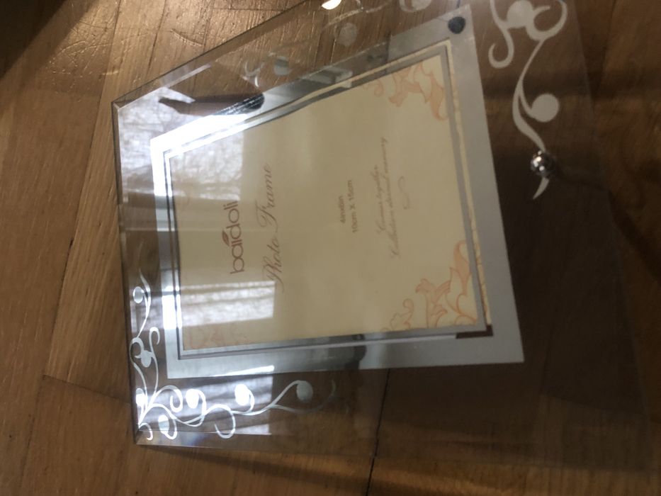 Szklana ramka na zdjęcia