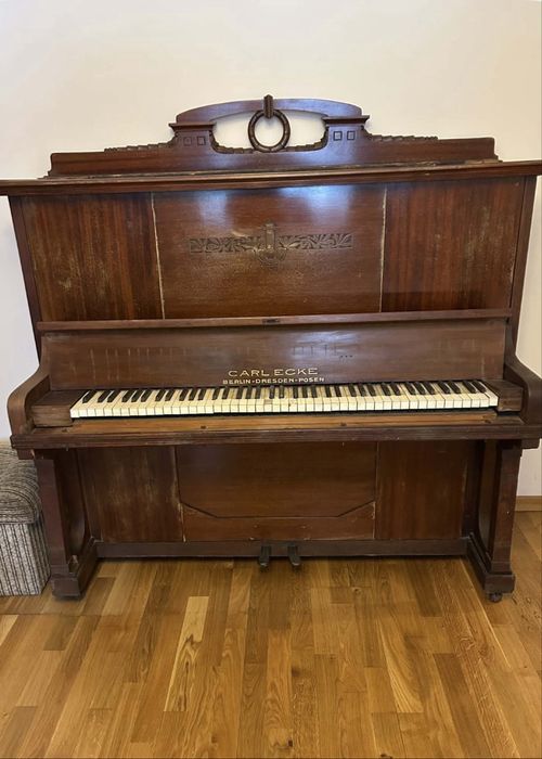 Pianino niemieckie G. Wolkenhauer -solidne, drewniane