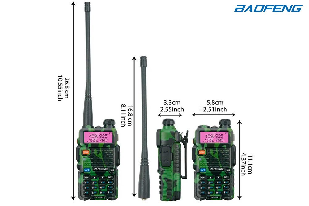 Rádio Baofeng UV-5R Carmo Banda Dupla VHF UHF 5wats