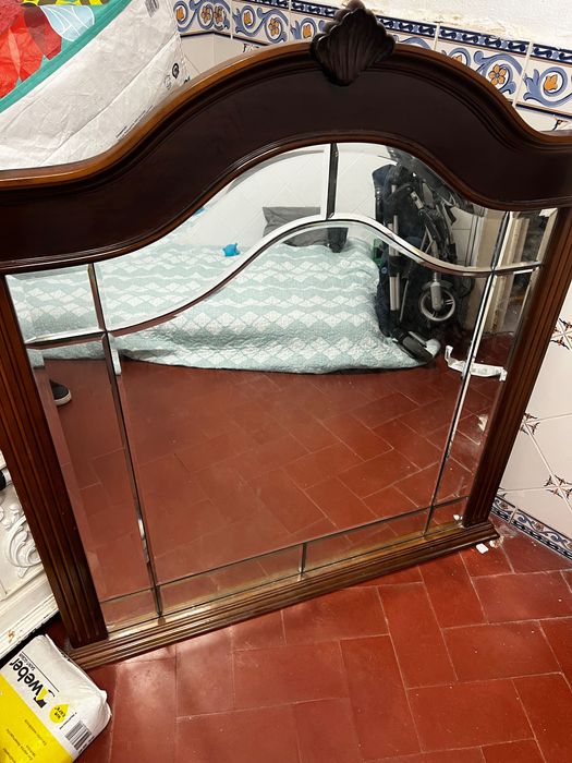 Espelho Madeira 1,20 x1,15