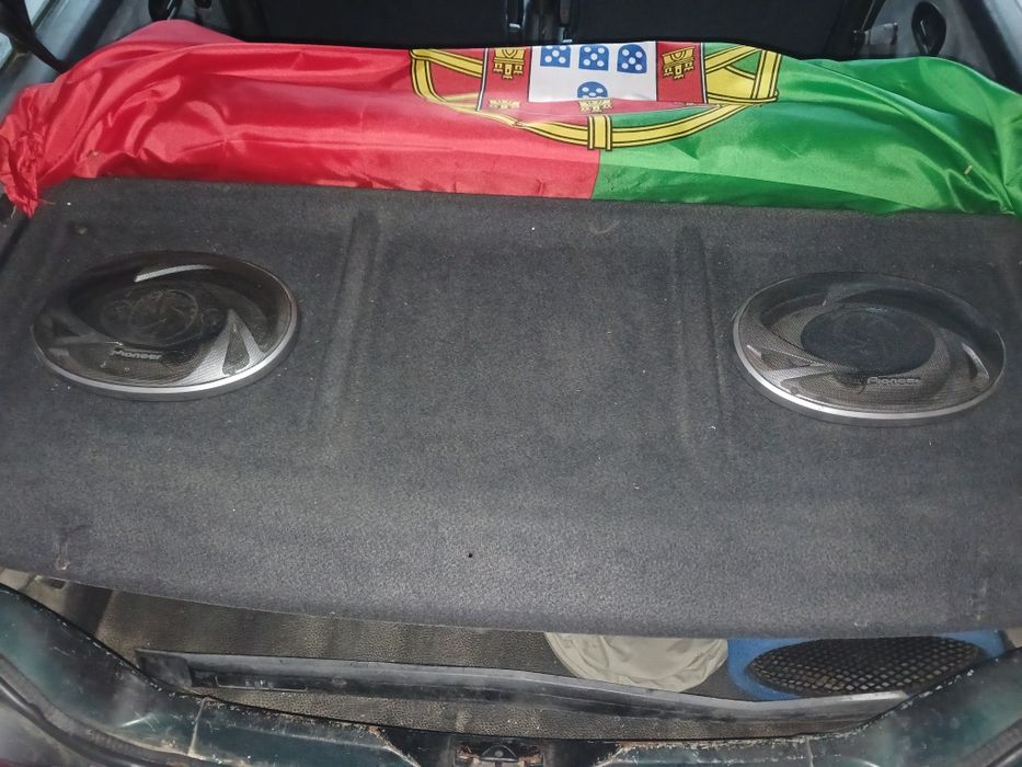 Amplificador Alpine Bbx-t600+colunas Pioneer