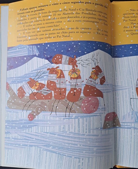 "O Pai Natal preguiçoso e a rena Rodolfa"