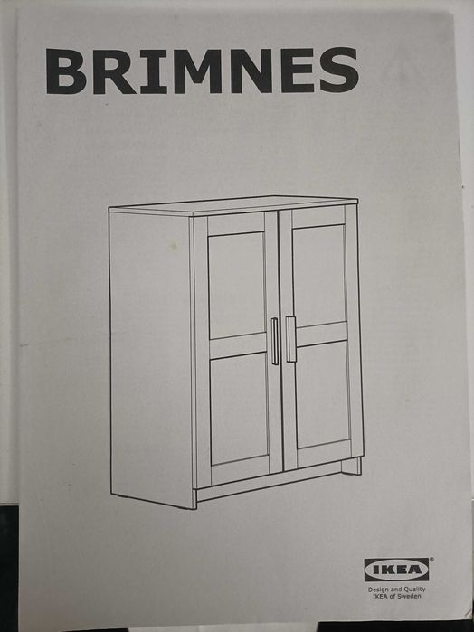 Armario com portas Ikea Brimnes preto