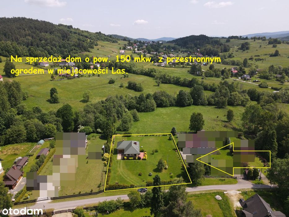 Dom o pow. 150 mkw i działką 2800 mkw w malowniczych Beskidach – Las.