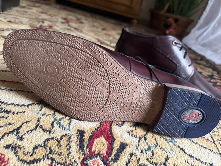 Botki męskie Bugatti brązowe