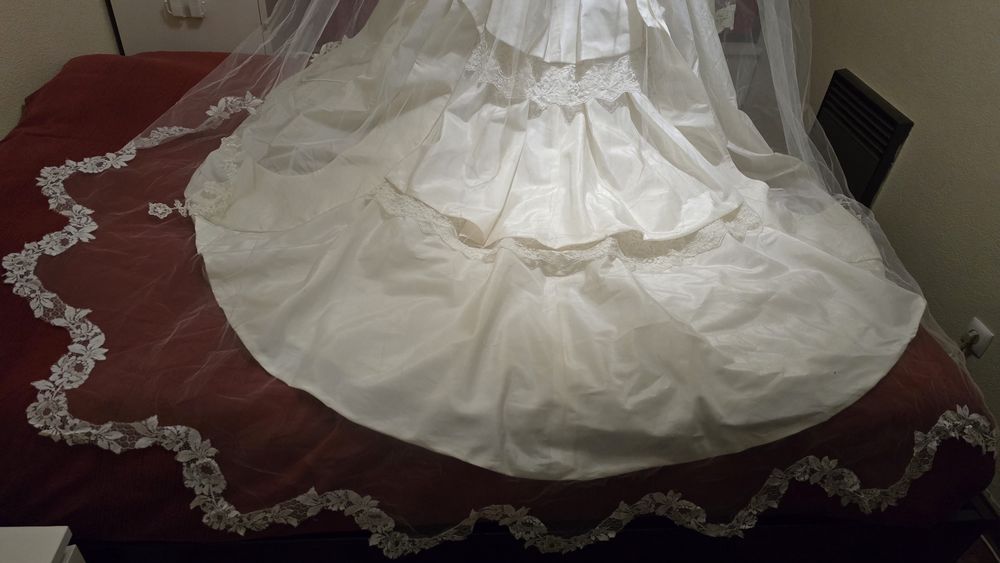 Vendo  Vestido  de noiva da Pronovias com um lindo Véu incluído.