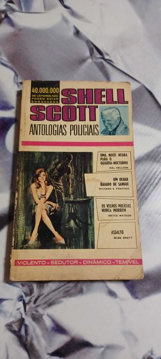 Livro _Antologias Policiais_ atribuído a Shell Scott