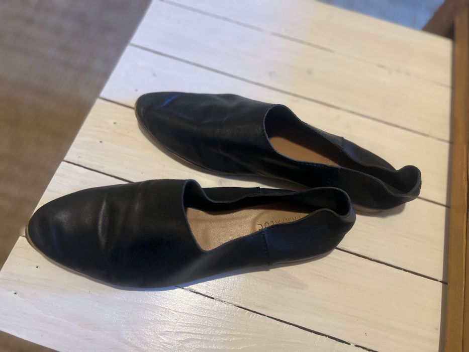 Zara skórzane buty