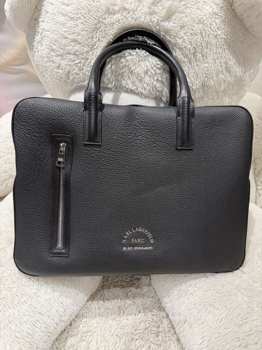 Чоловіча шкіряна сумка для ноутбука Karl Lagerfeld