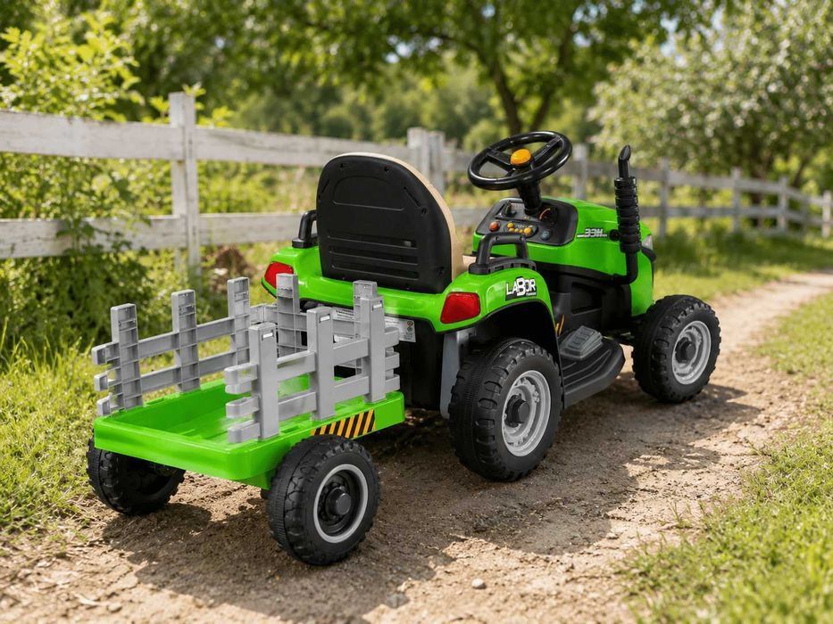 TRAKTOR Z PRZYCZEPKĄ na Akumulator | Światła LED | DUŻY | Pilot dla Rodzica | Najnowszy model HIT