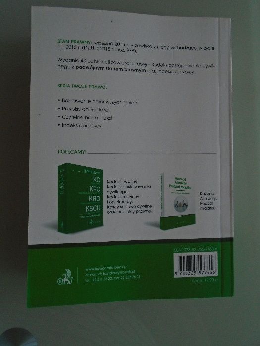 Kodeks postępowania cywilnego wydanie 43