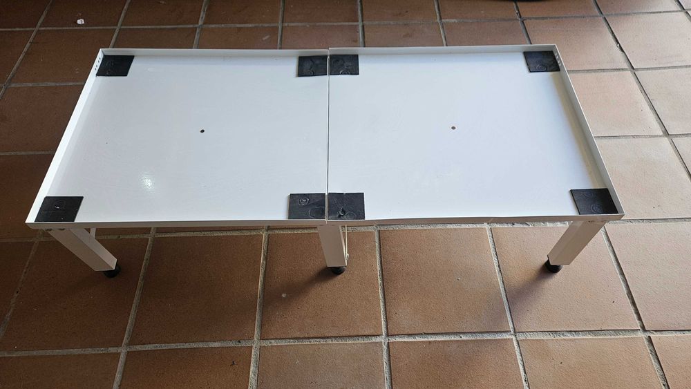 Pedestal duplo de lavandaria VEVOR para máquinas de lavar e secar (124x54.9 cm e 30cm altura)