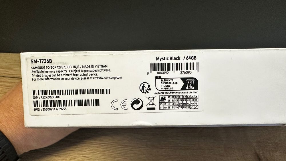 Планшет Samsung Galaxy Tab S7 FE 4/64GB 5G Mystic Black (SM-T736B)