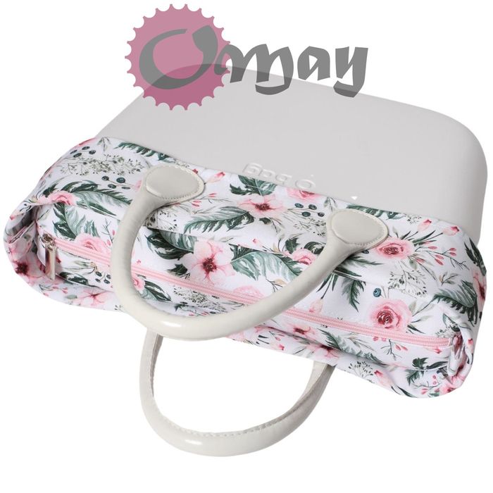 organizer OBAG MINI +OPASKA róże różany ogród 2 kieszenie wkład OMAY