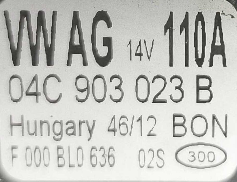 Alternador VW POLO V (6R1, 6C1) ano 2009