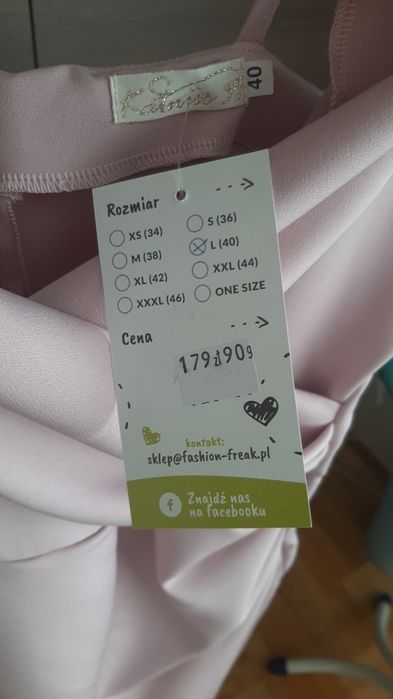 Sukienka koktajlowa liliowa 40