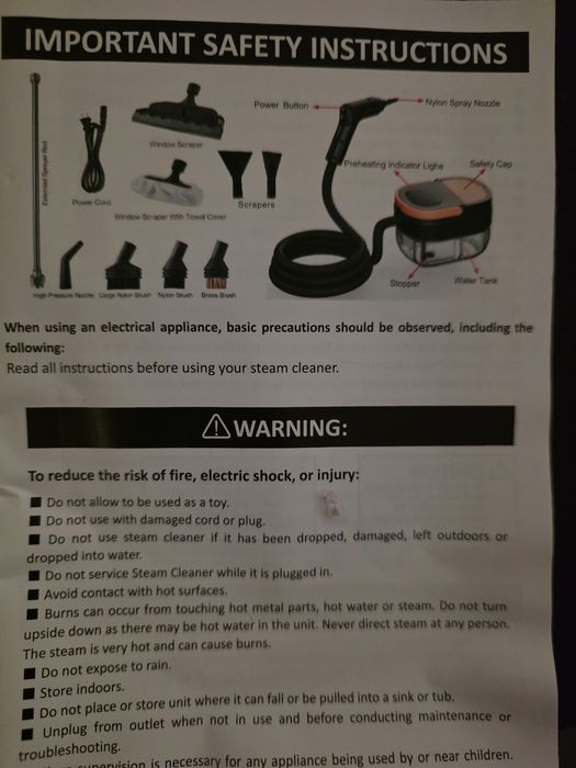 Maquina de limpeza a vapor