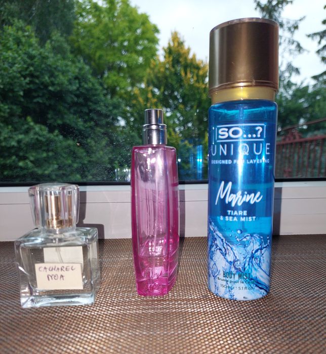 Zestaw 3 zapachów  wody perfumowane i mgielka