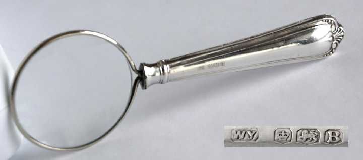 Срібна лупа 925 проба Sheffield 1944 рік Англія