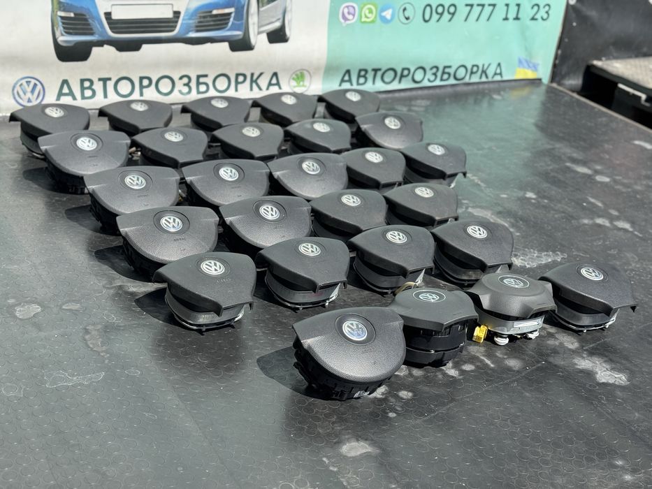 Airbag руля аірбег подушка фольксваген пассат б6 гольф 5 кадді тоуран