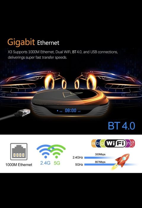 ТВ Андроід приставка VONTAR X 3